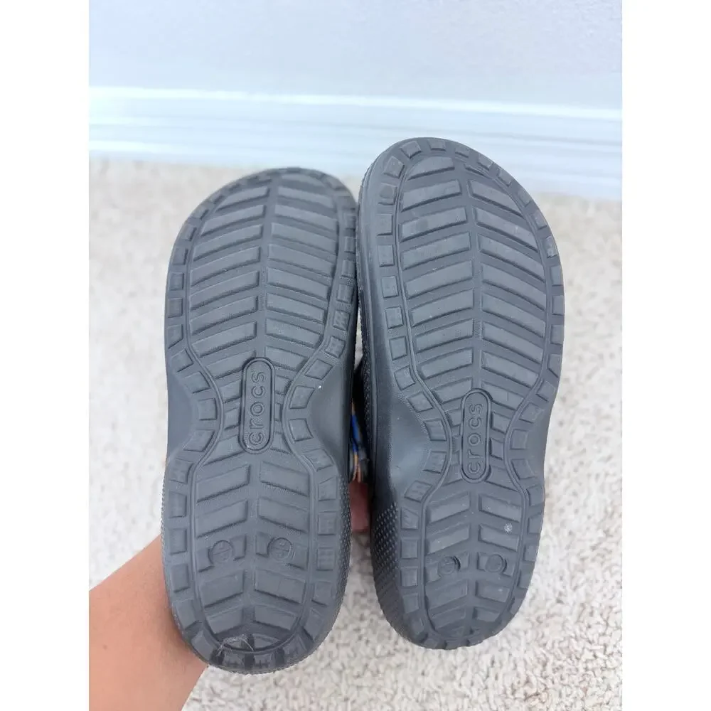 Crocs Classic Tie Dye Fuzzy Lined Clogs M10 W12